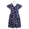 Pregnancy shirt navy blue with daisies LINDA
