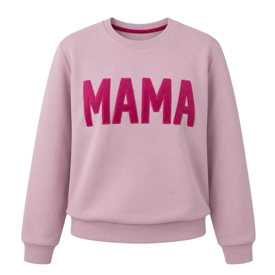 Bluza z napisem MAMA wrzosowa dla mamy