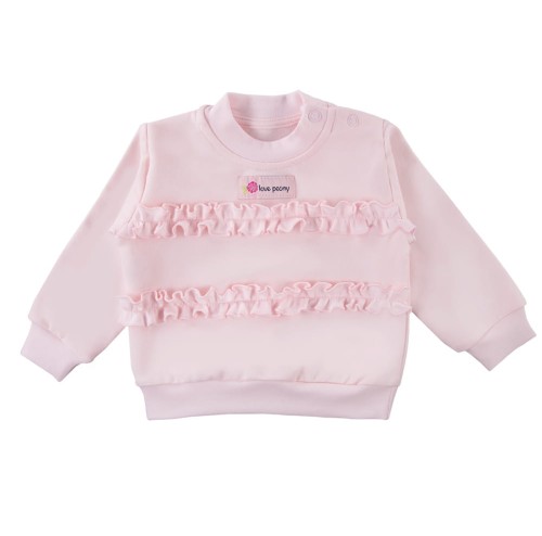 Mikina PEONY světle růžová