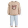 Beige children's bear pajamas
