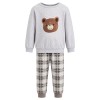 Grey children's bear pajamas