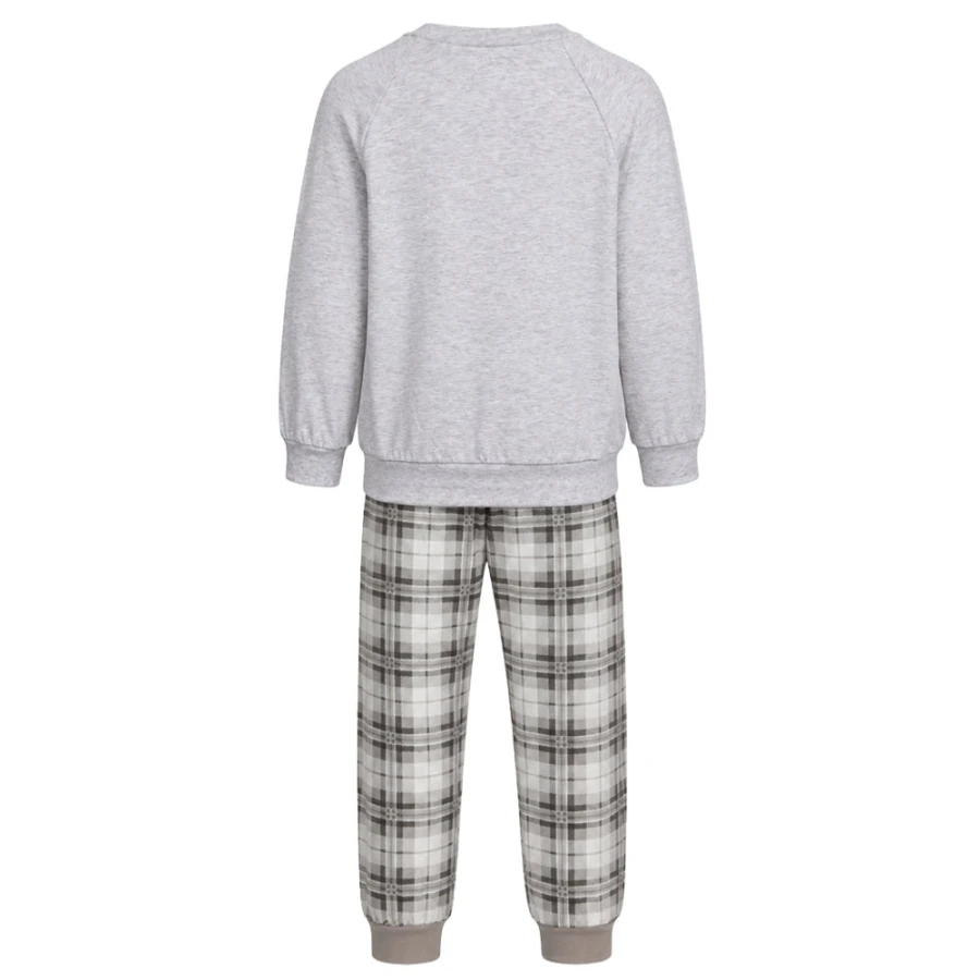 Grey children's bear pajamas