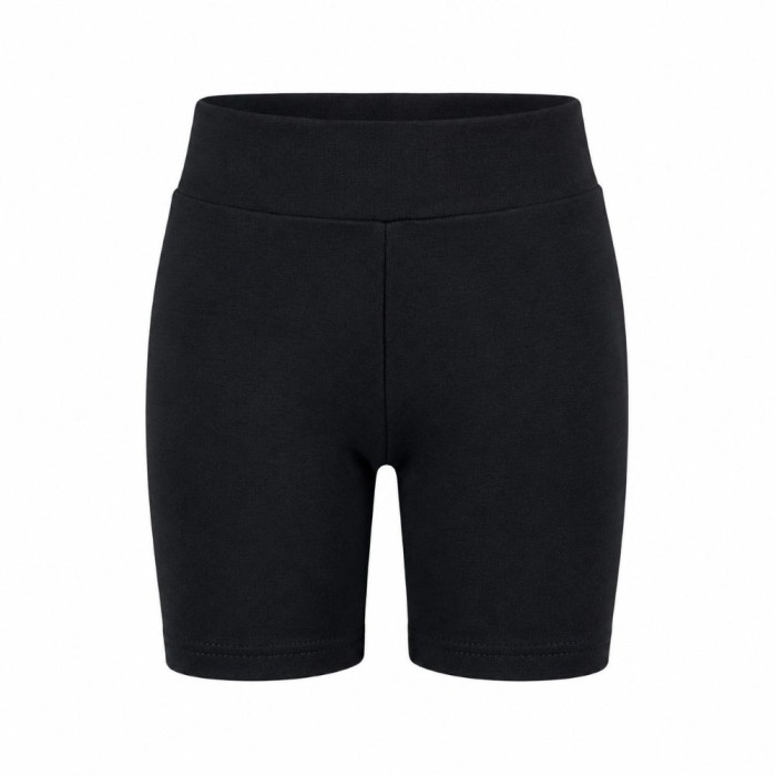 Black basic children's cycling shorts