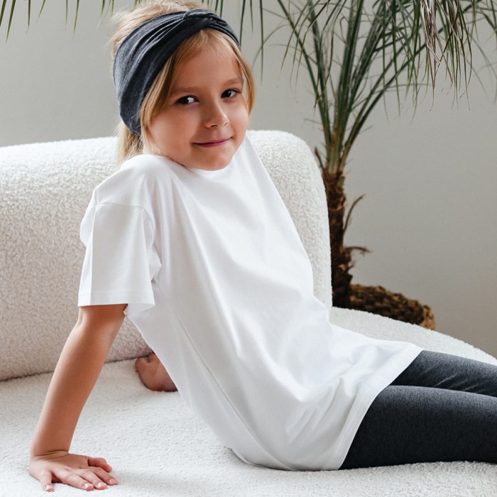 White premium basic children's T-shirt
