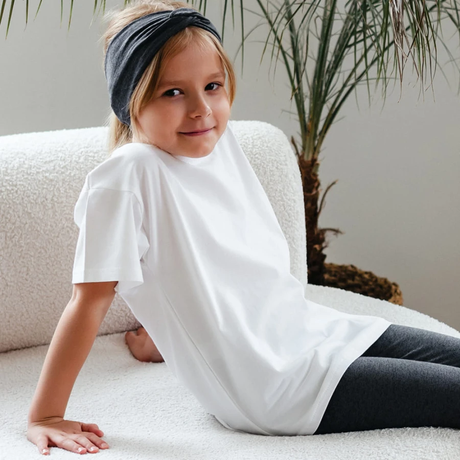White premium basic children's T-shirt