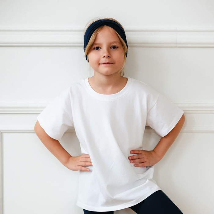 White premium basic children's T-shirt