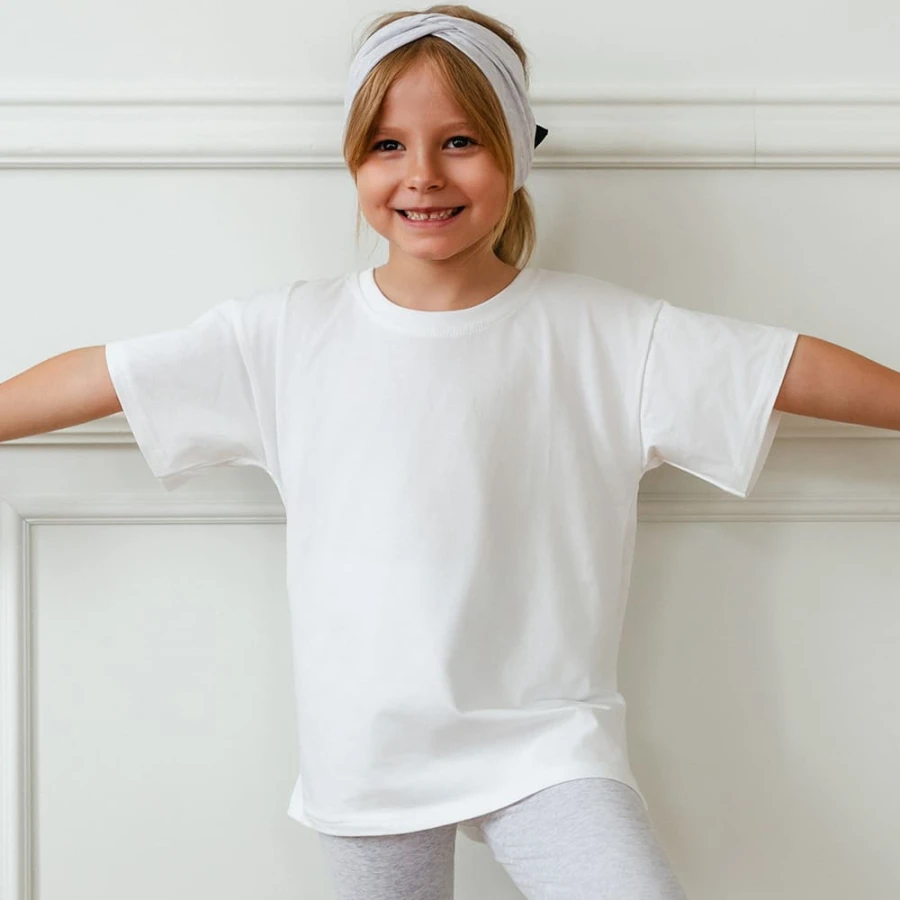 White premium basic children's T-shirt