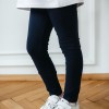 Navy blue basic children's leggings
