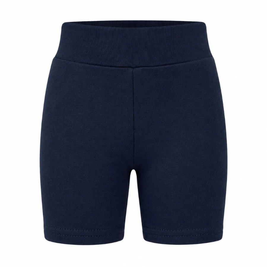 Navy blue basic children's cycling shorts
