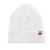 White ribbed children’s hat and snood set