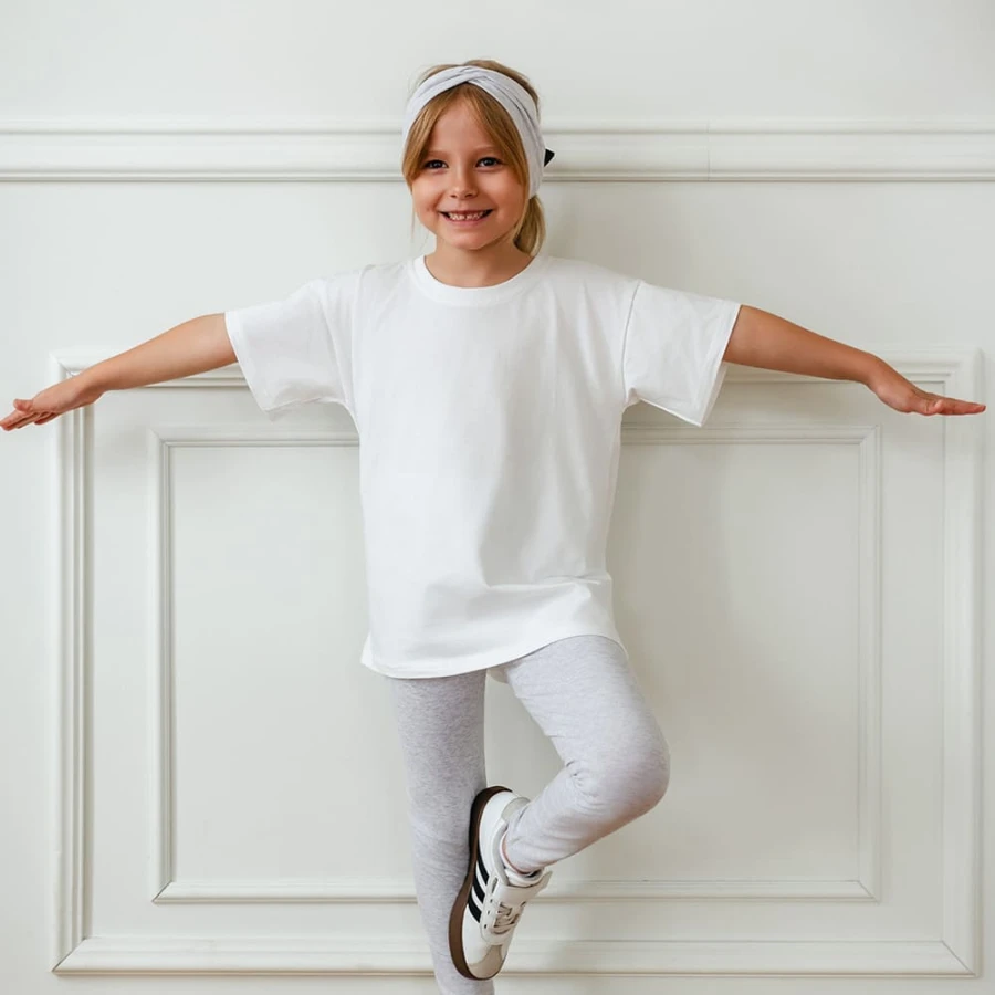 Grey basic children's leggings