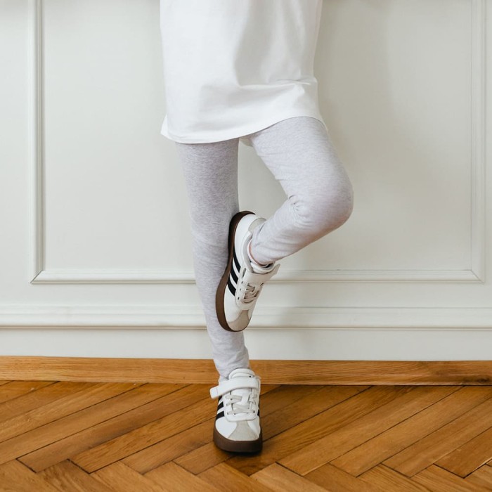 Grey basic children's leggings