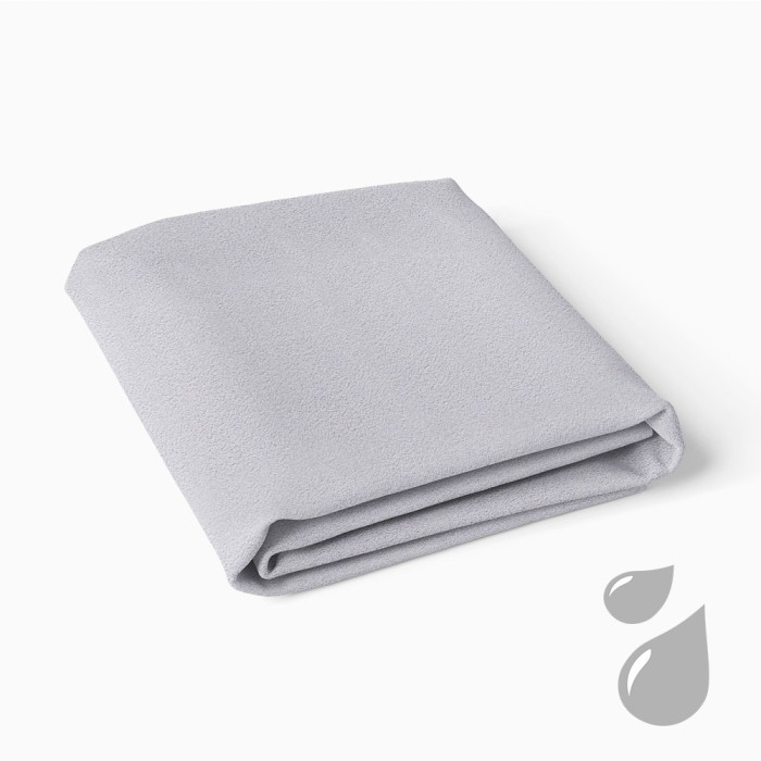 Waterproof mattress protector light grey