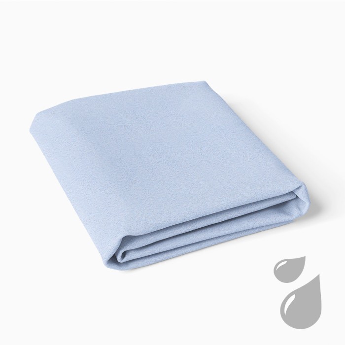 Waterproof mattress protector blue
