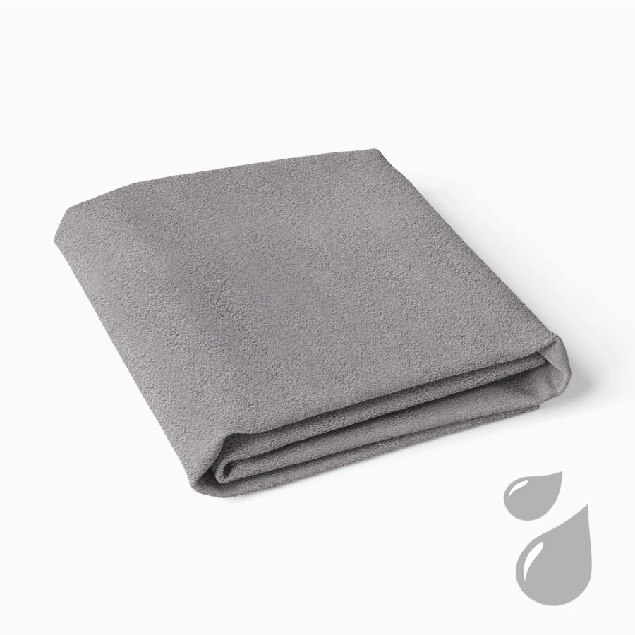 Waterproof mattress protector dark grey