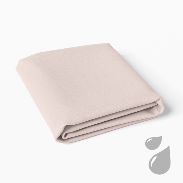 Beige waterproof mattress protector
