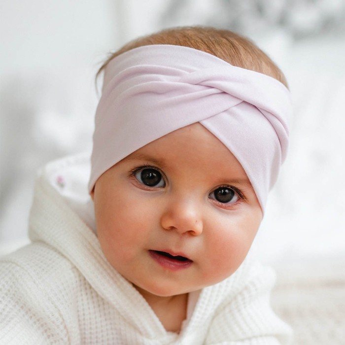 Girls' basic headband light pink