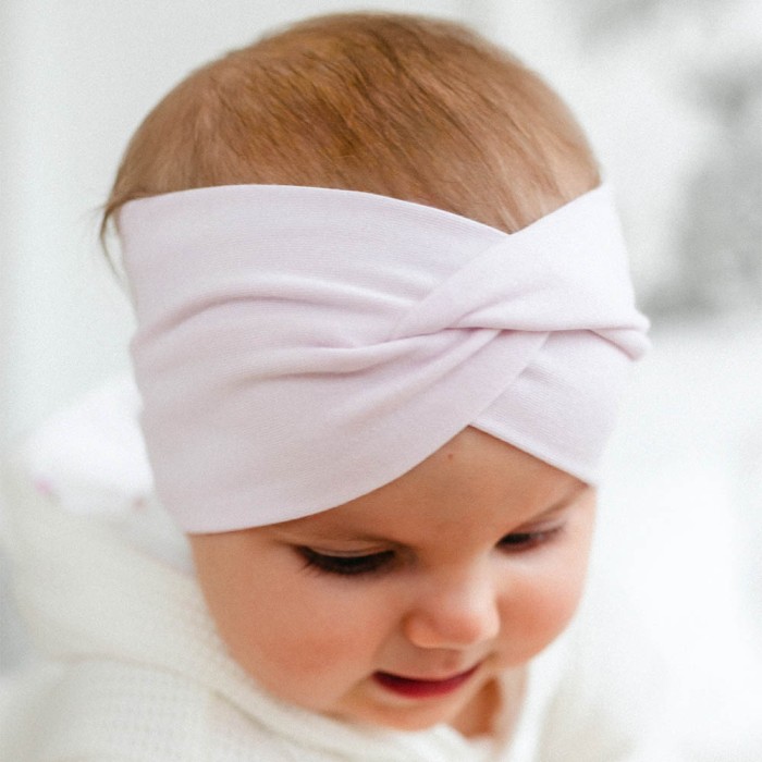 Girls' basic headband light pink