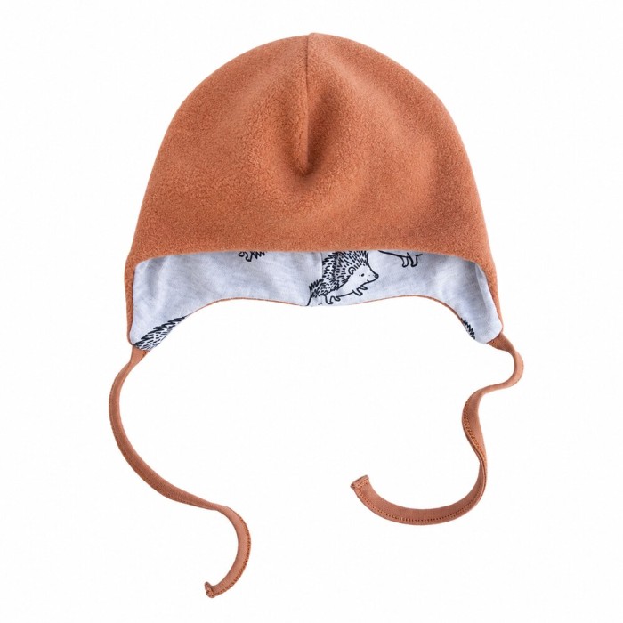 Brown fleece children's hat