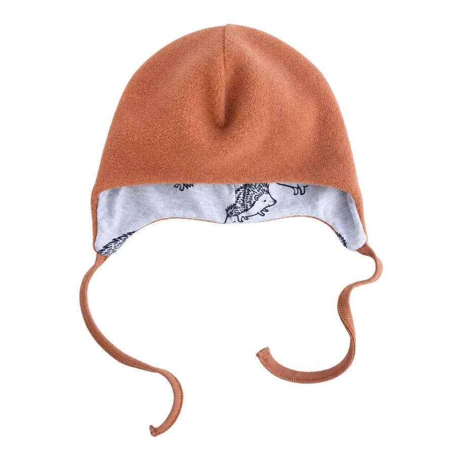 Brown fleece children's hat