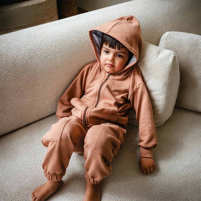 Brown children's tracksuit