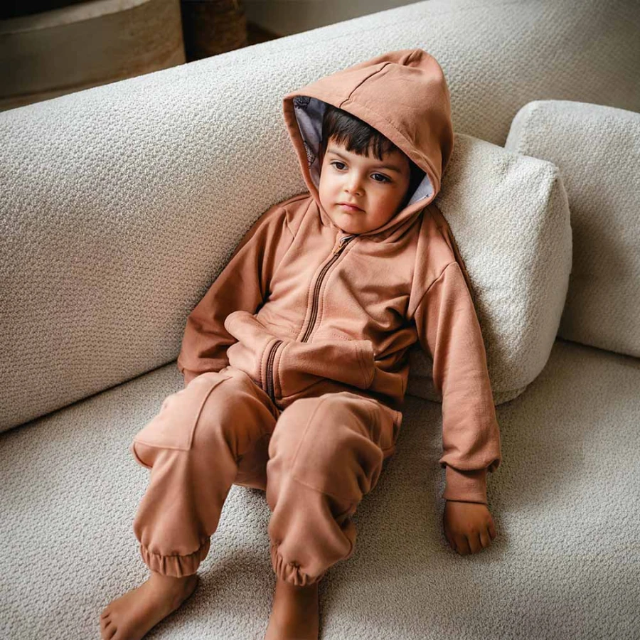 Brown children's tracksuit