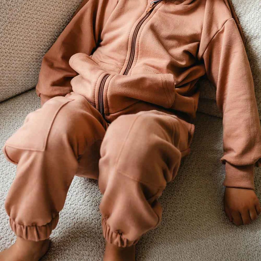 Brown children's tracksuit
