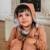 Brown children's tracksuit with embroidery