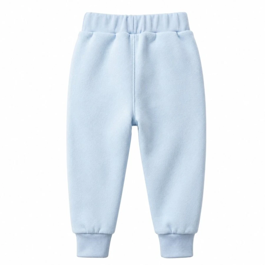 Blue children's tracksuit with hedgehog embroidery