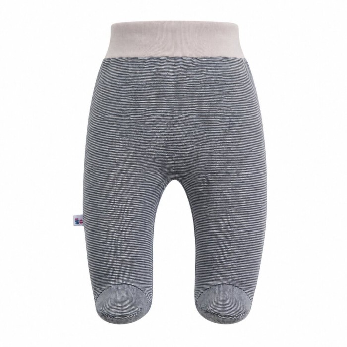 Grey striped baby footed pants