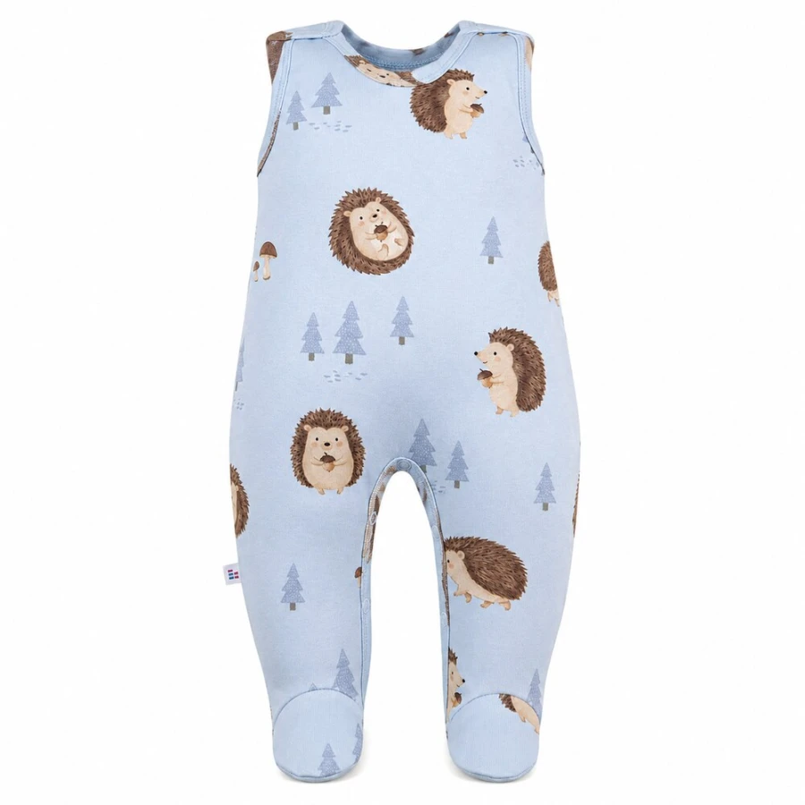 Blue baby sleepsuits
