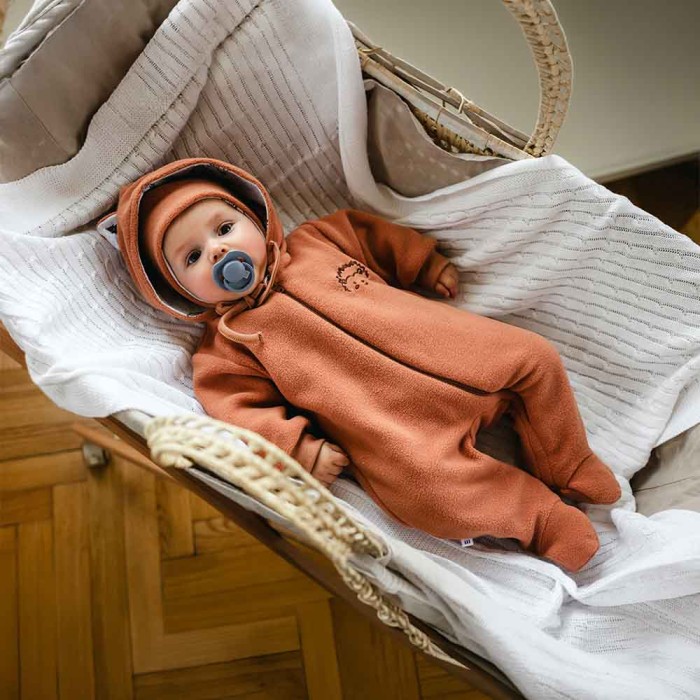 Cozy baby fleece snowsuit
