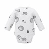 Baby wrap bodysuit with hedgehog print
