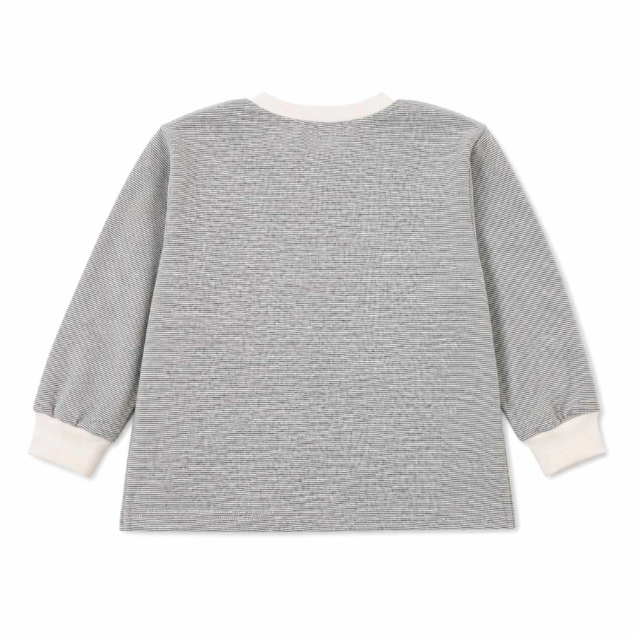 Grey cotton children's blouse