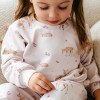 Girls' sweatshirt with deer ecru