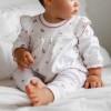 Tunic bodysuit with flowers