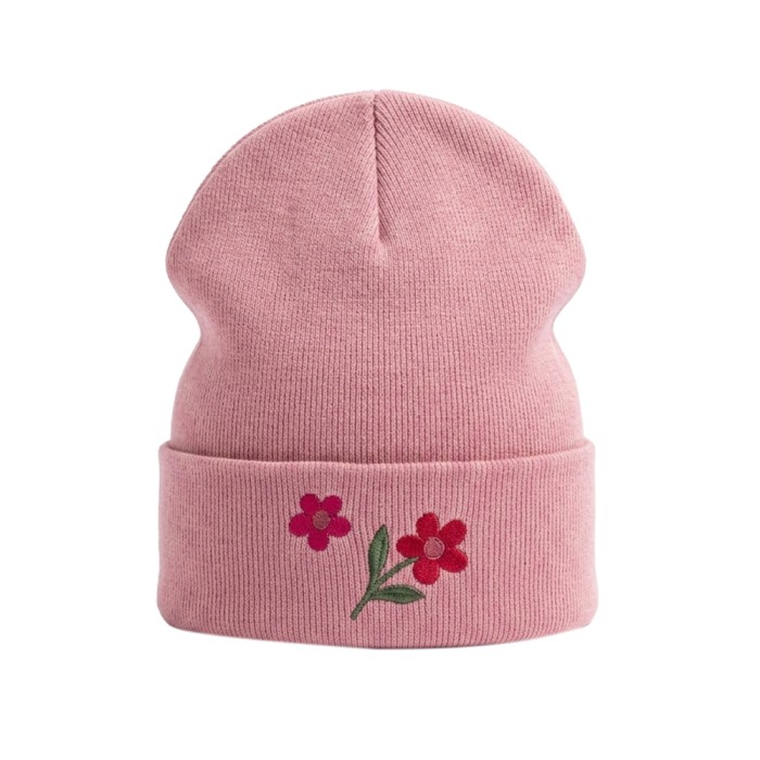 Girls' hat with flowers