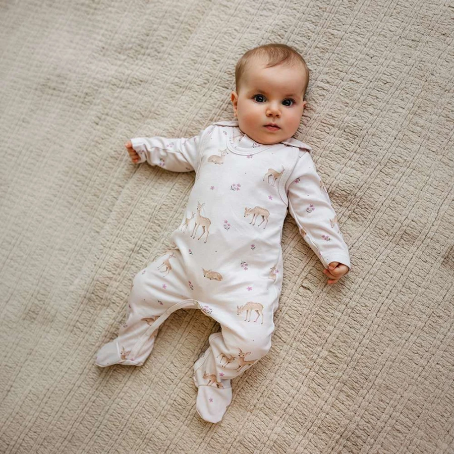 Romper with deer pattern