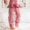 Ruffled pyjama set pink