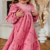 Velour dress pink