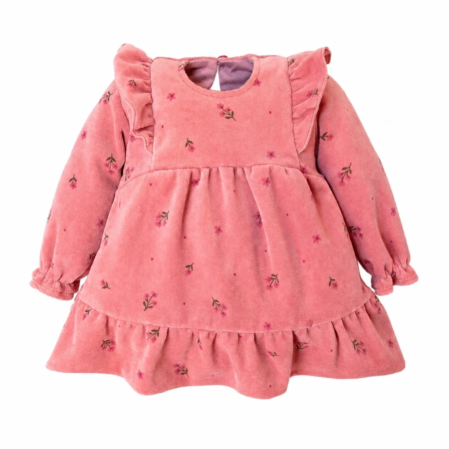 Velour dress for girls