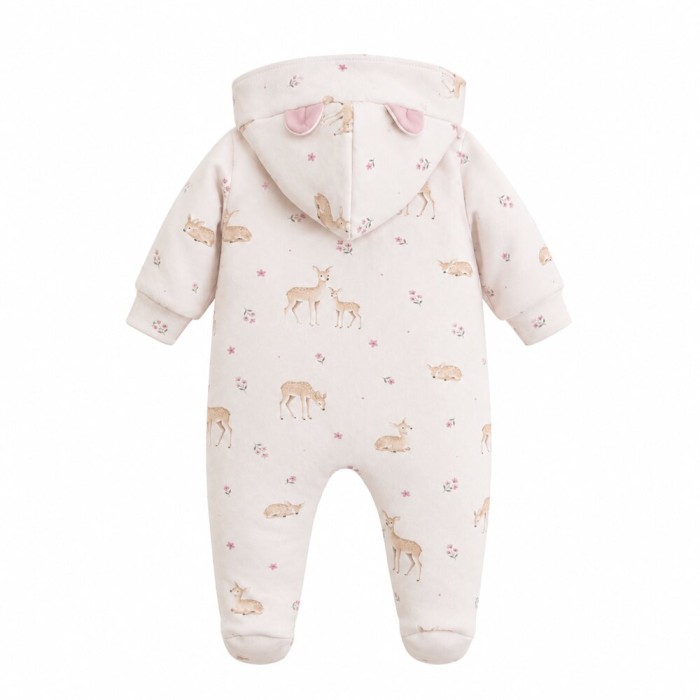 Romper with deer pattern