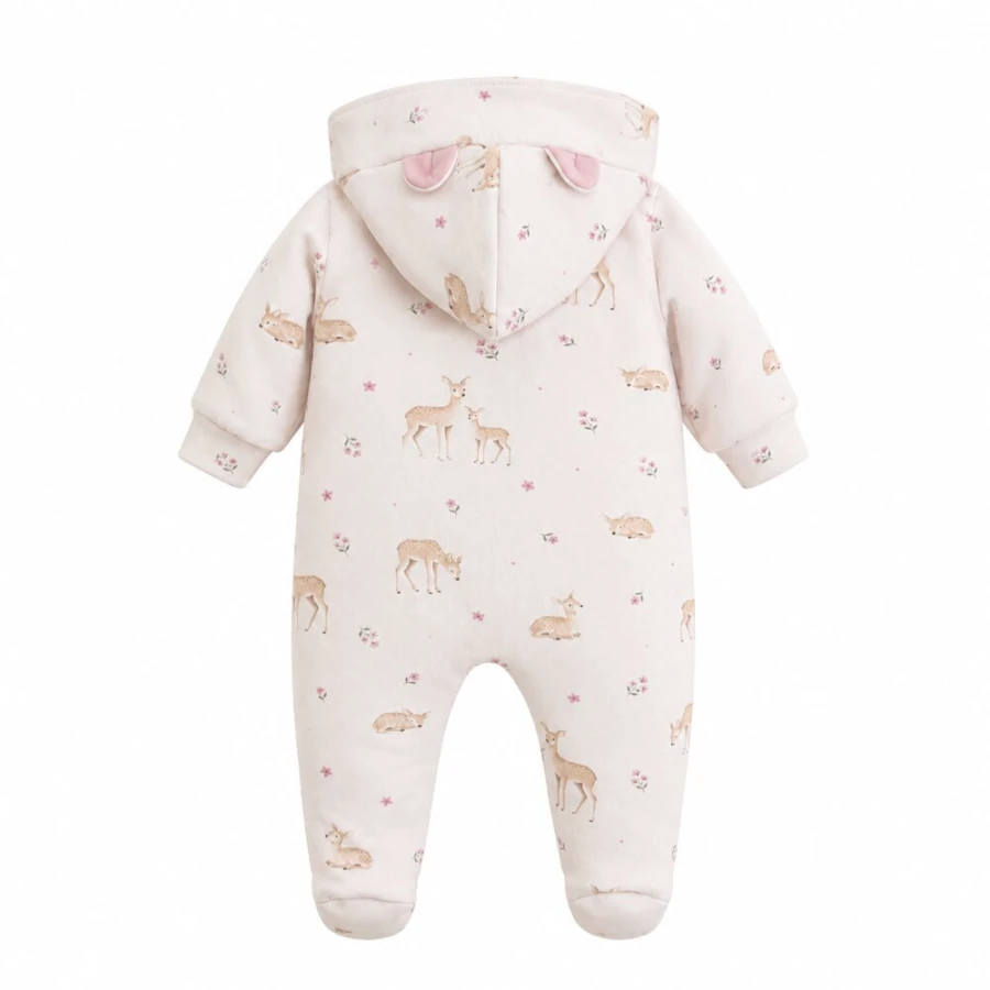 Romper with deer pattern