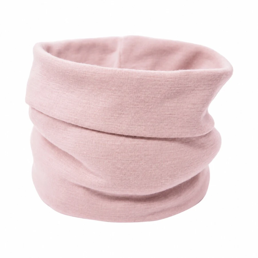 Růžový merino dětský nákrčník