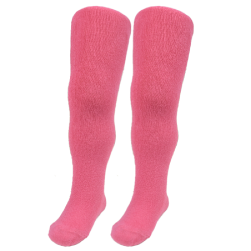 Pink children's organic cotton tights