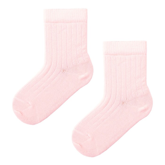 Light pink merino baby socks
