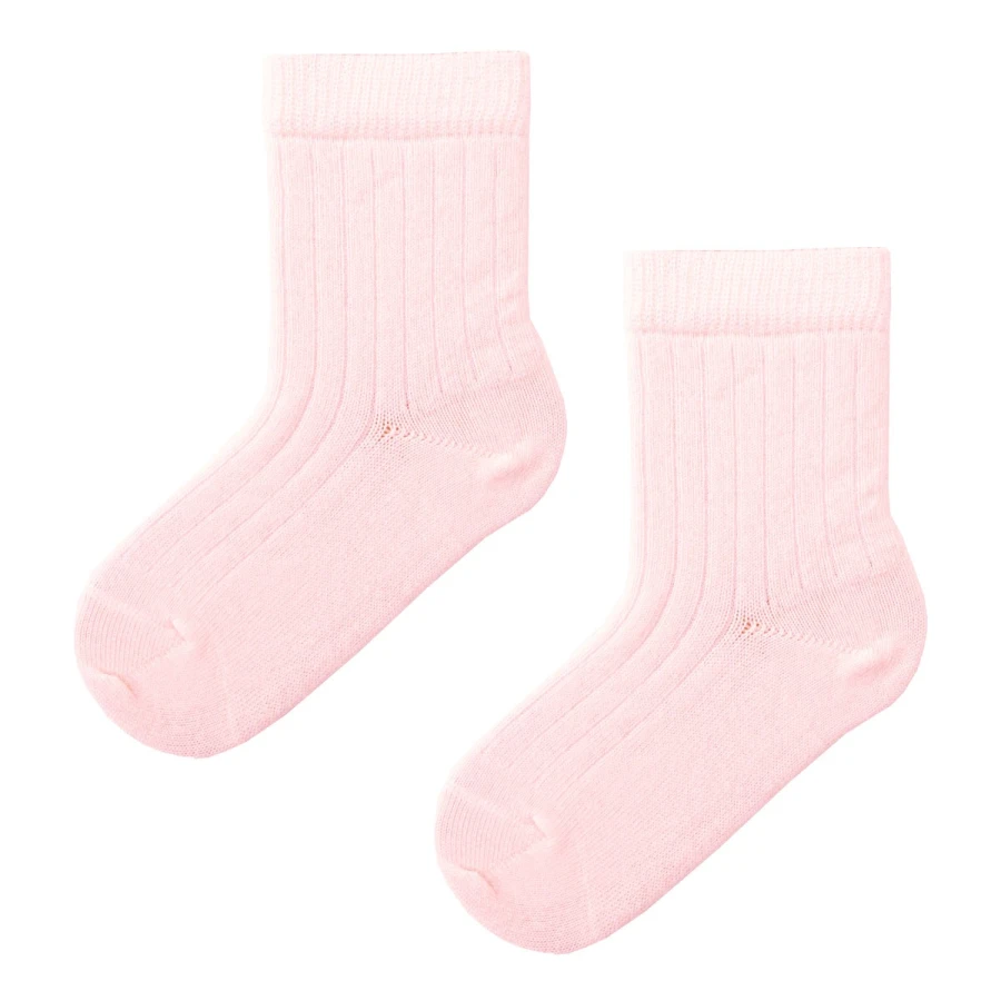 Světle růžové kojenecké merino ponožky