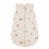 Ecru baby sleeping bag with bears and hearts 0.5 TOG