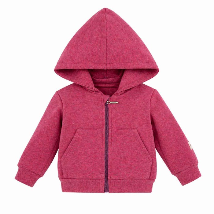 Burgundy melange girls' tracksuit