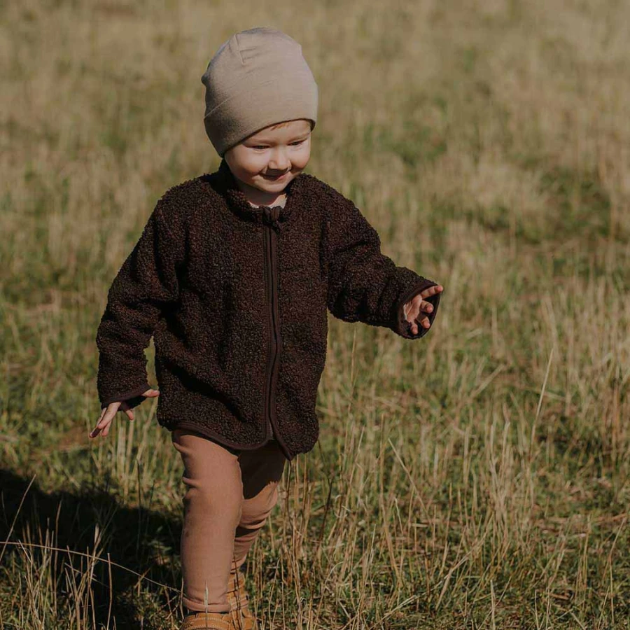 legginsy ocieplane karmel